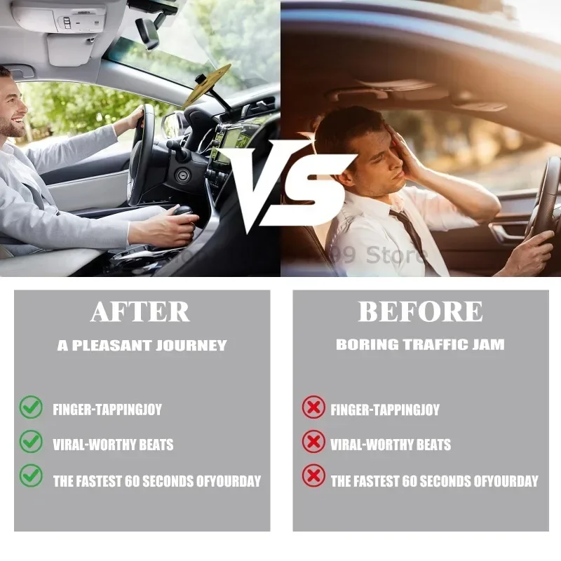 طبول صغيرة عالمية تصادم مع الصنج تنفيس الديكور للسيارة وعرة اكسسوارات السيارات الداخلية تصميم مقاوم للصدمات #4