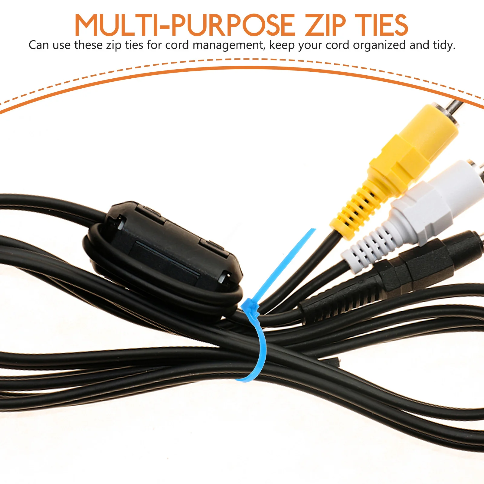 500 قطعة الذاتي قفل النايلون البريدي العلاقات متعددة الأغراض البستنة رباط للكابل المنظم السائبة سلك العلاقات تويست التعادل الحبل المنظم #2