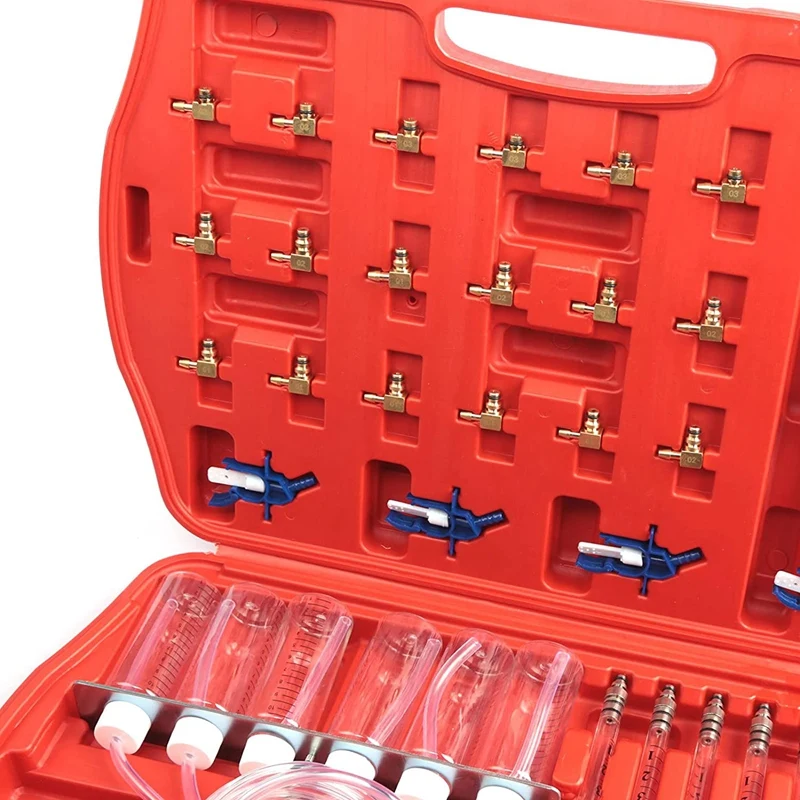 Common Rail Injector Tester Injector Oil Volume Detector Tool Straight Oil Flow Test Tool Kit Fuel Line Test