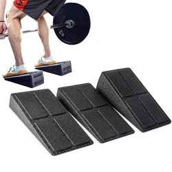 3 pz/set Squat Wedge Block regolabile antiscivolo Squat Ramp Deadlift Wedge vitello barella bordo inclinato forza per Squat Deadlift