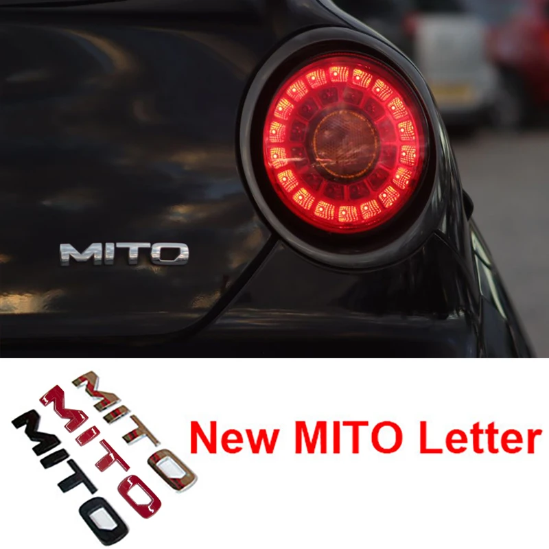 

Новая версия наклеек на автомобиль MITO Tail Letter эмблема на багажник с эмблемой для Alfa Romeo Mito аксессуары для внешнего декора