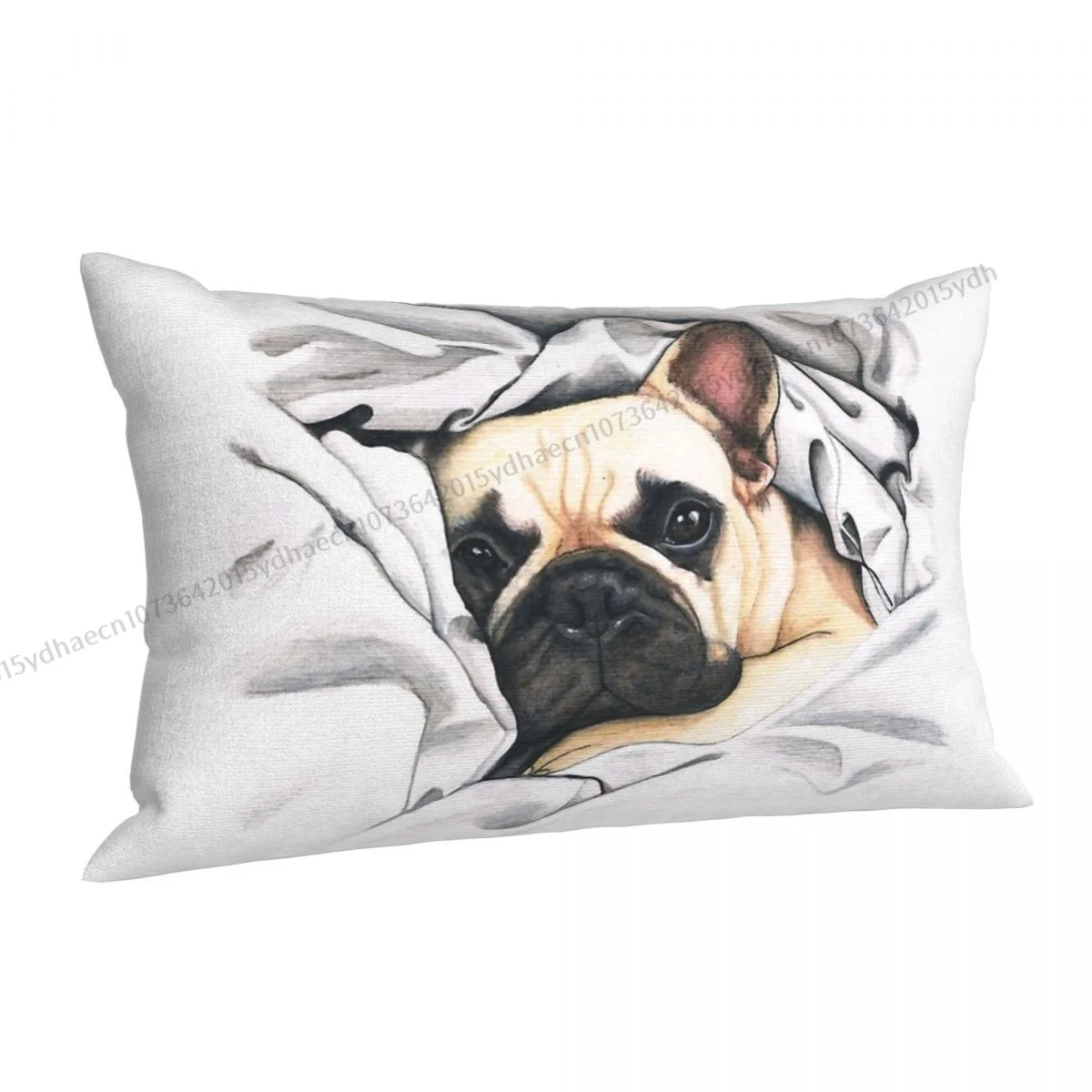 French Bulldog Polyester Pillowcase Sofa Decorative Soft Pillow Cover Pillowcase