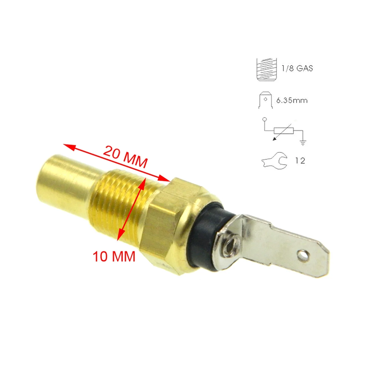 Coolant Water Temperature Sensor for SUZUKI ALTO SJ CARRY SAMURAI SWIFT VITARA SUBARU JUSTY REX Bedford 34850-50A00