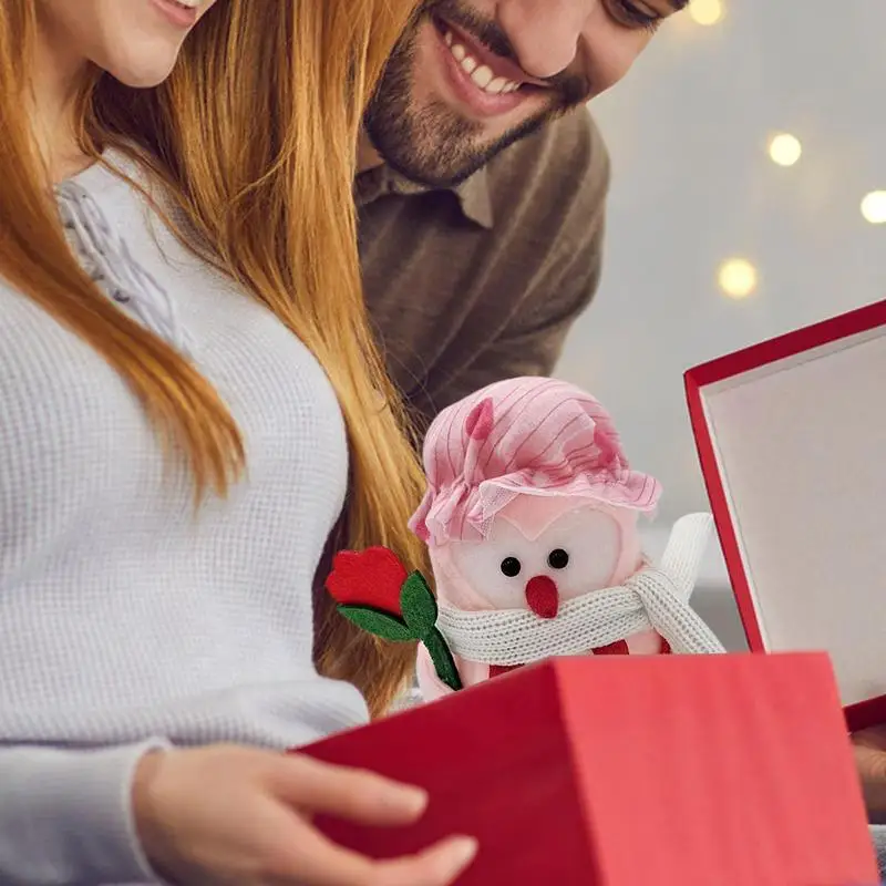 Decorazioni per San Valentino Uccelli luminosi Figurine Ornamenti Romantico simpatico uccello Statua decorazioni per la casa Festa di festa Regalo a sorpresa