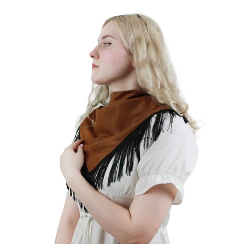 Sexy Bandana Turbans Head Scarf Headwear Light Tan Tasseled Scarves Drop Shipping