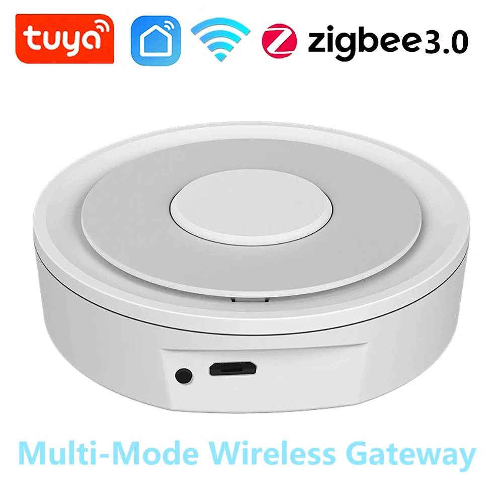 Tuya Smart Life ZigBee 3.0 Smart Wireless/Wired Gateway Hub Home Smart Bridge Remote Linkage Devices WiFi Central Control Host