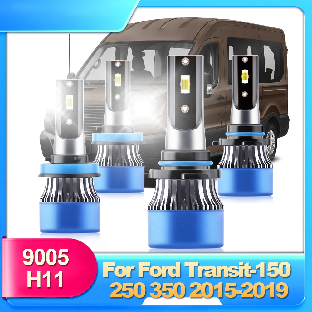 LSlight 15000LM 110W LED H11 9005 Car Bulbs Auto Headlight Lamps 12V CSP Ford Transit-150/250/350 Year 2015 2016 2017 2018 2019