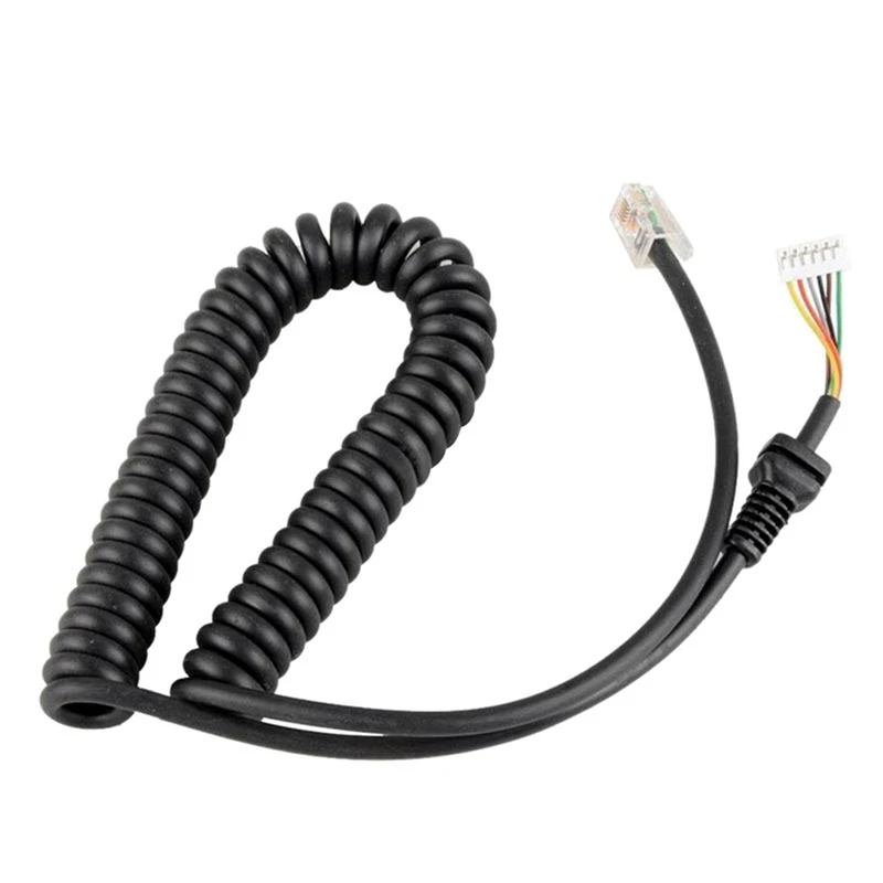 Professional Replacement Microphones Cable Mic Cord Wire for Yaesu MH-48A6J FT-7800/FT-8800/ FT-8900/FT-1802/FT-1807/ FT-1900