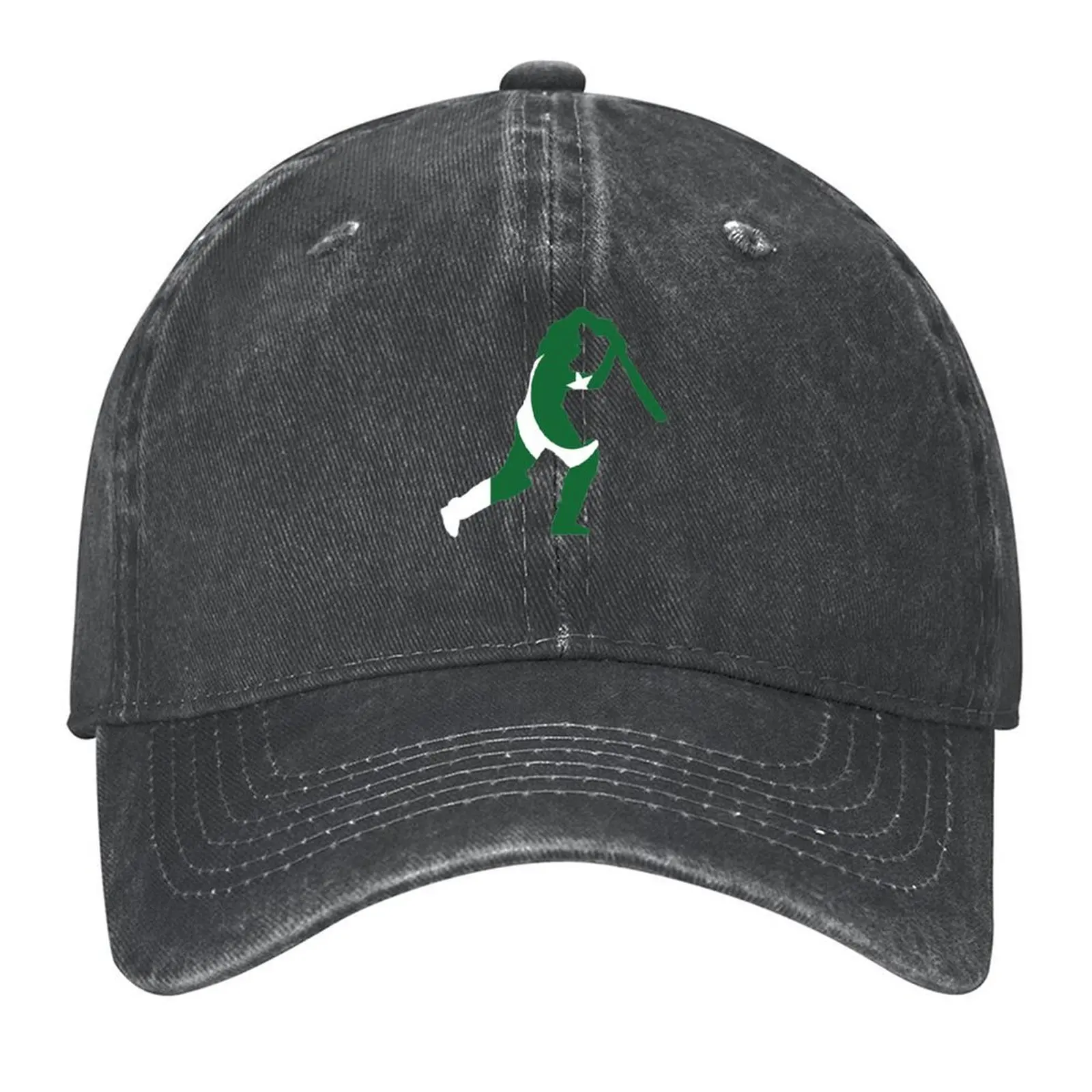 

Pakistan Flag and Batsman for Cricket Team Fan Baseball Cap Hip Hop Wild Ball Hat sun caps Hat Baseball Cap Women Hats Men's