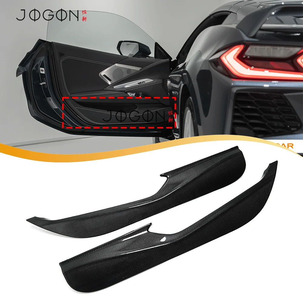 

For Chevrolet Corvette C8 Z51 Performance Coupe ZR1 ZR1X Convertible 2020-2026 Real Carbon Fiber Door Sill Bottom Panel Trim