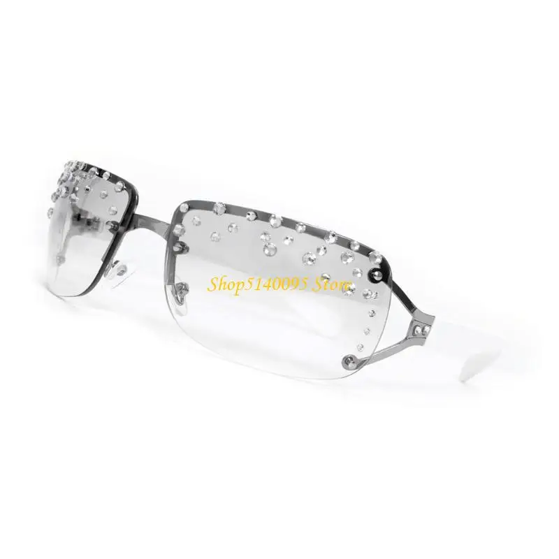 

DXAE Novelty Rhinestones Eyewear Frame For Shows And Daily Wear Decorative Costume Eyewear Fashion Accessories