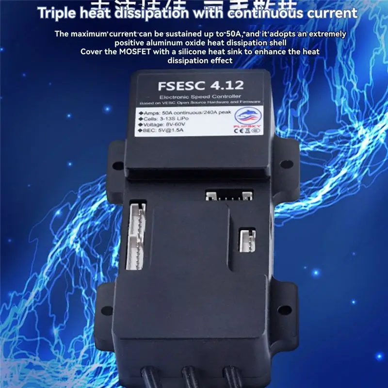 【NEW USER EXCLUSIVE】FLIPSKY Diy Esc Fsesc 4.12 50A Based On Vesc?  4.12 With Case For E-Robot For Skiing Board Electric Speed Co