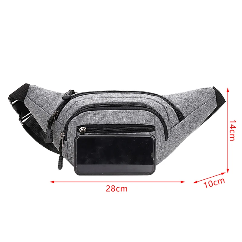 

Men's Nylon Sport Waist Pack Boy Drop Leg Bag Hip Bum Belt Bag Travel Riding Motorcycle Crossbody Purse Pouch