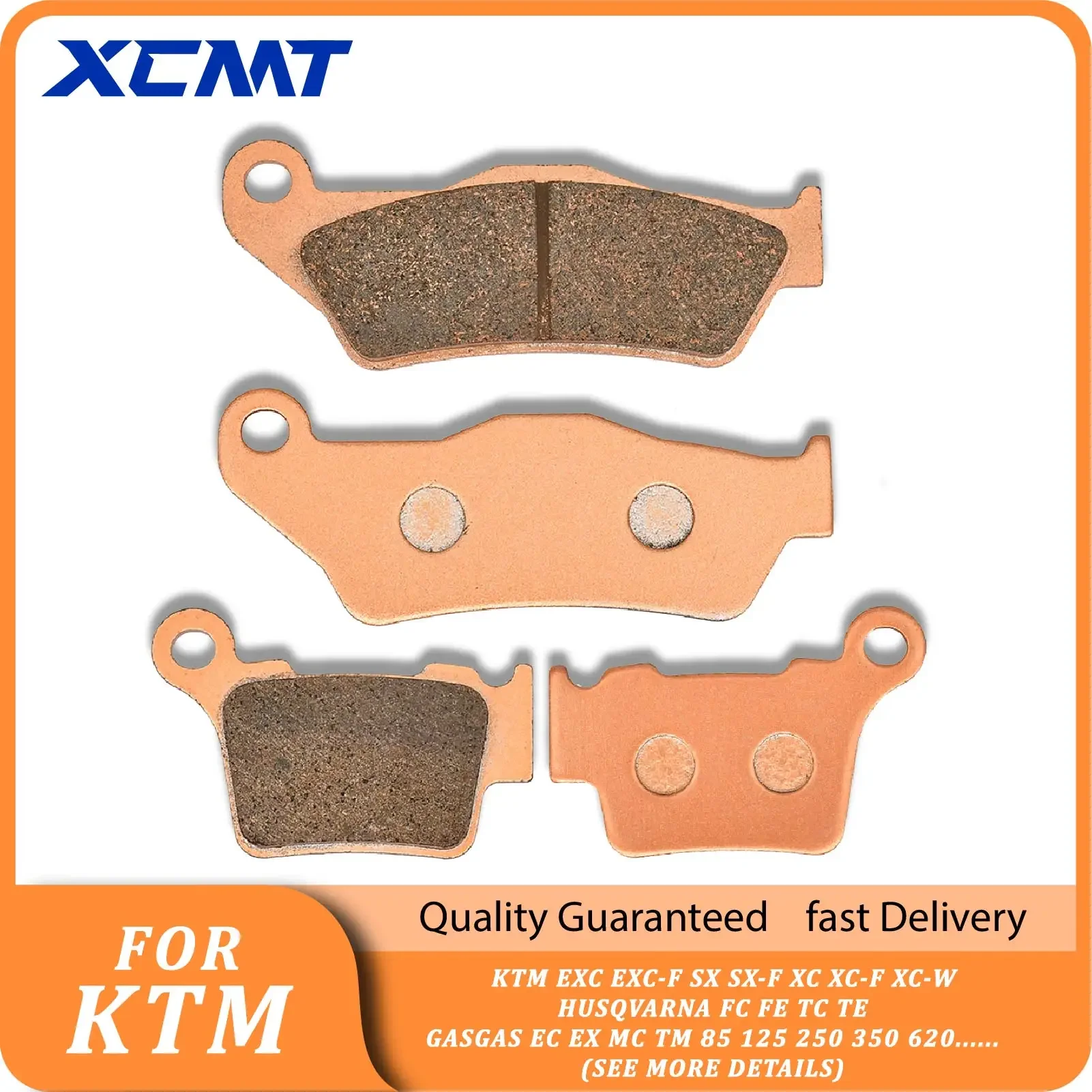 

Motorcycle Front & Rear Brake Pads For KTM XC XCF XCWF EXC EXCF SX SXF Tpi 85 125 250 300 350 450 2003-2023 Enduro Dirt Pit Bike