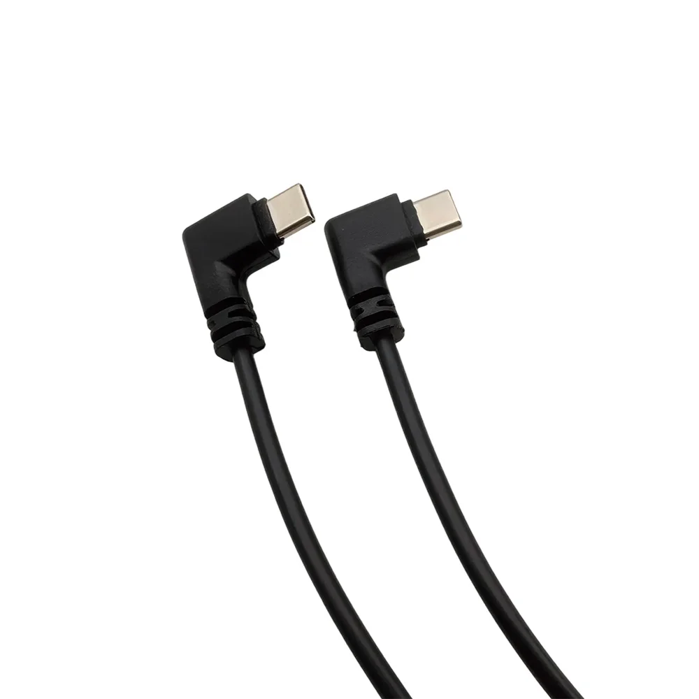 3Pcs 90 Degree USB Type C Male Plug 2/4 Pin to Bare Wire Open End Power Cord 5V USB-C Plug Supply Charging Cable DIY Repair 25CM - view 4