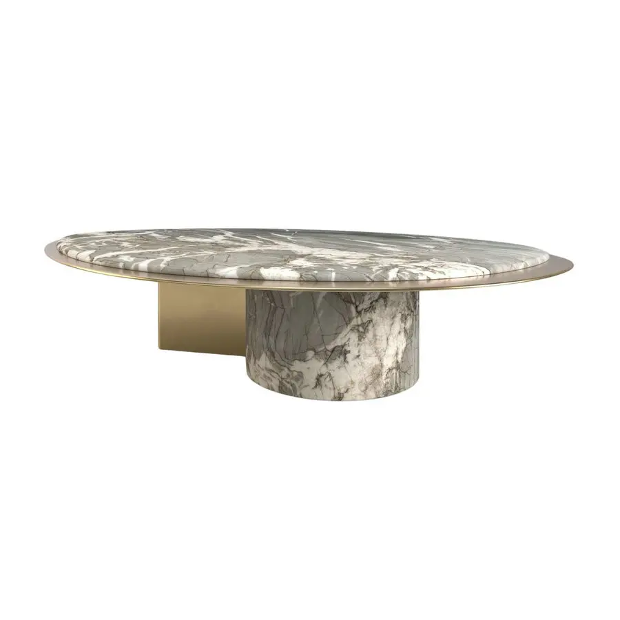 ✗X Modern Luxury Designer  Leaf Shape Calacatta Viola Marble Living Room Coffee Table Gold Nordic Large Tea Table for Office&