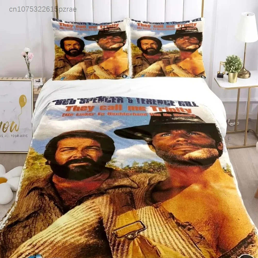 3D Printed Film Bud Spencer Terence Hill Bedding Set Teens Duvet Covers Pillowcases For Teens Single Double Queen King