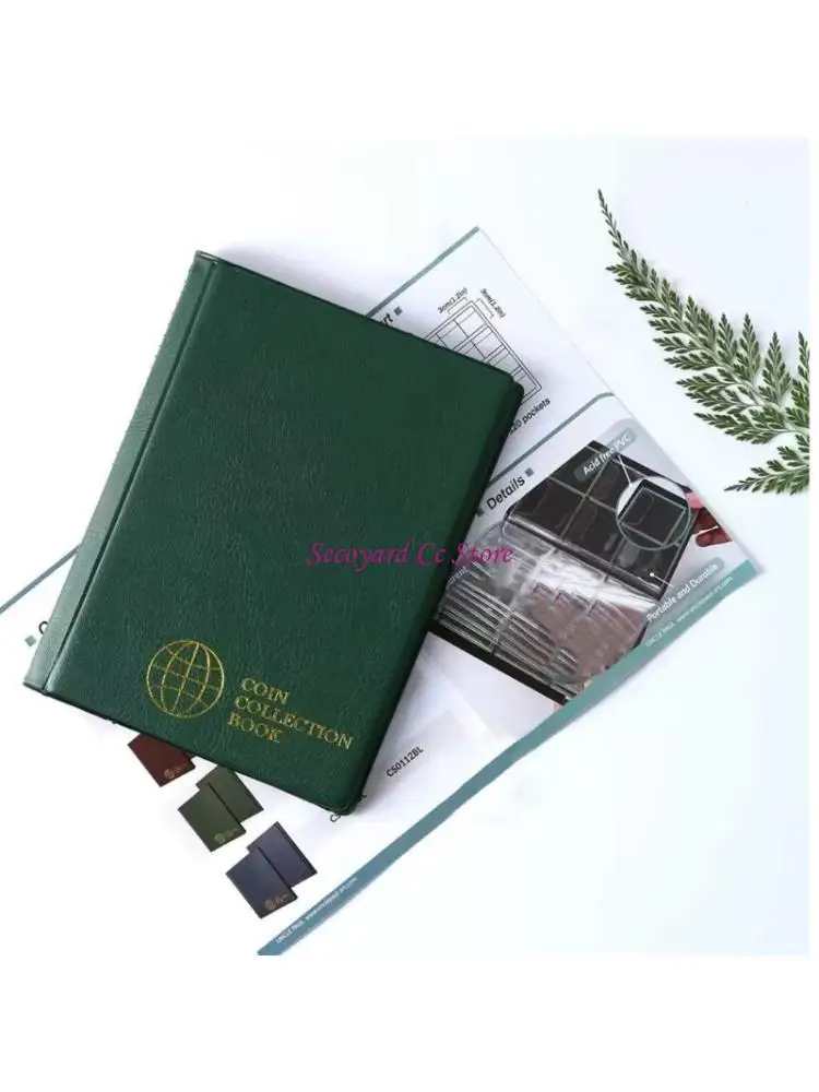 N3UC Compact Design Coin Holder Book With Anti Discoloration Technology For Valuable Currency Storage Coin Organizers Album