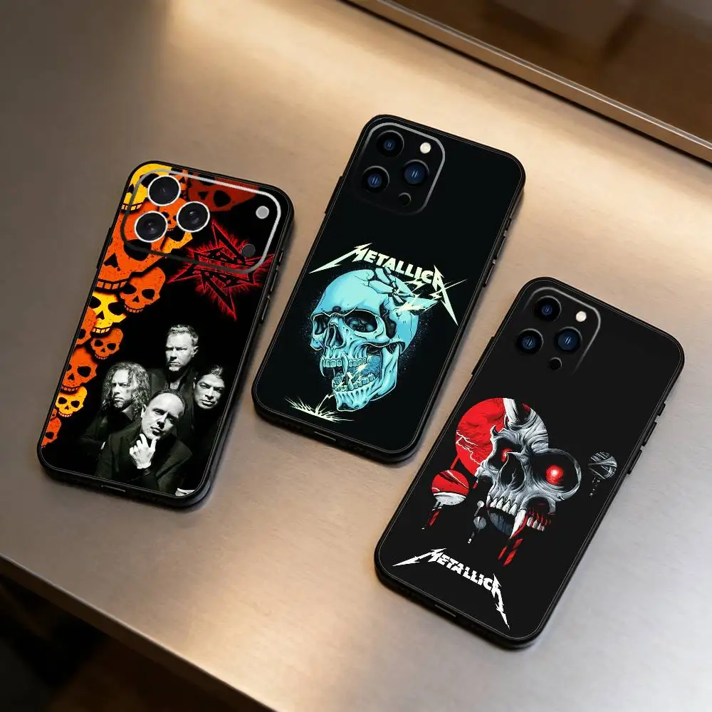 

72 Seasons X-Metallica Phone Case For iPhone 17 16 15 14 13 12 Max Plus Silicone Black Cover