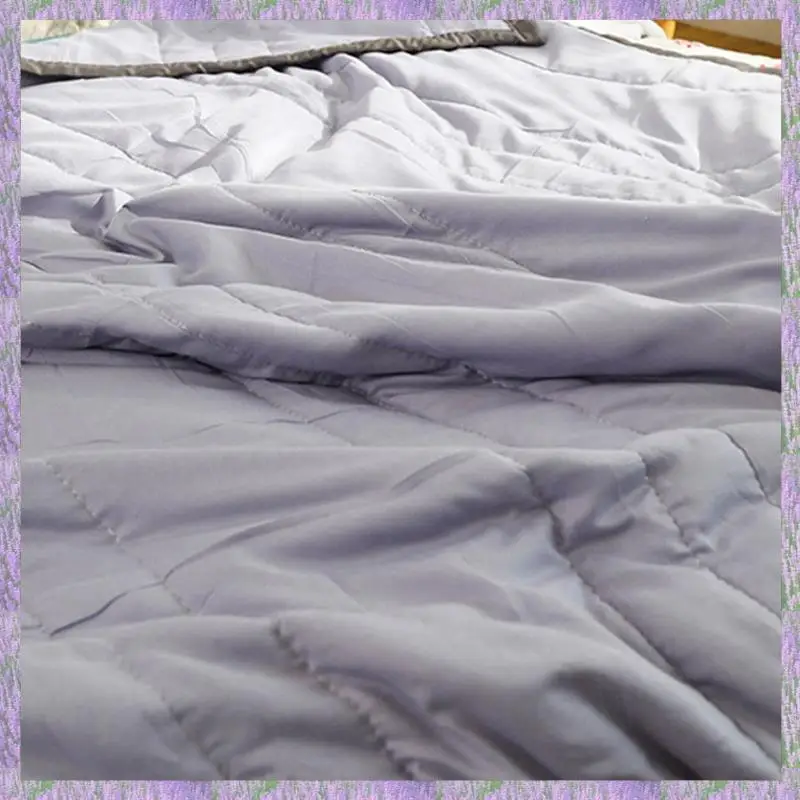 

A63K-2X Ice Blanket For All-Season - Summer Cooler Quilt For Hot Sleepers And Night Sweats Gray 140 X 200Cm
