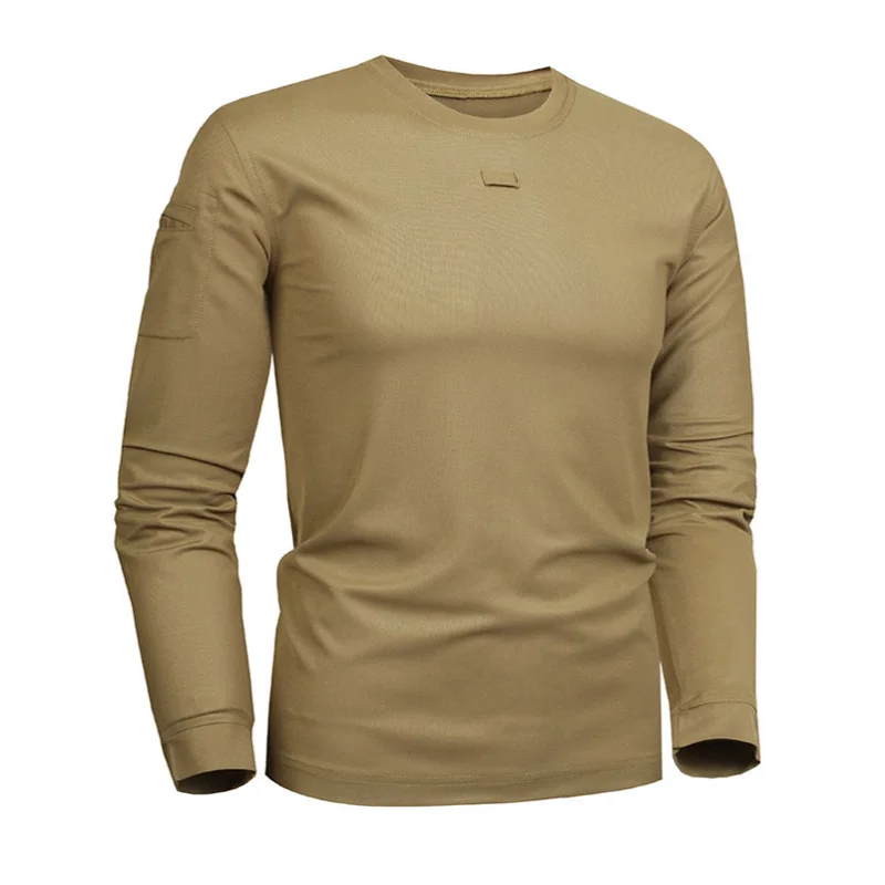 Tactical Military Clothing Men Shirt Quick-drying Long Sleeve Army Green Khaki Casual Sport Male T-Shirt Camping Hunting Clothes