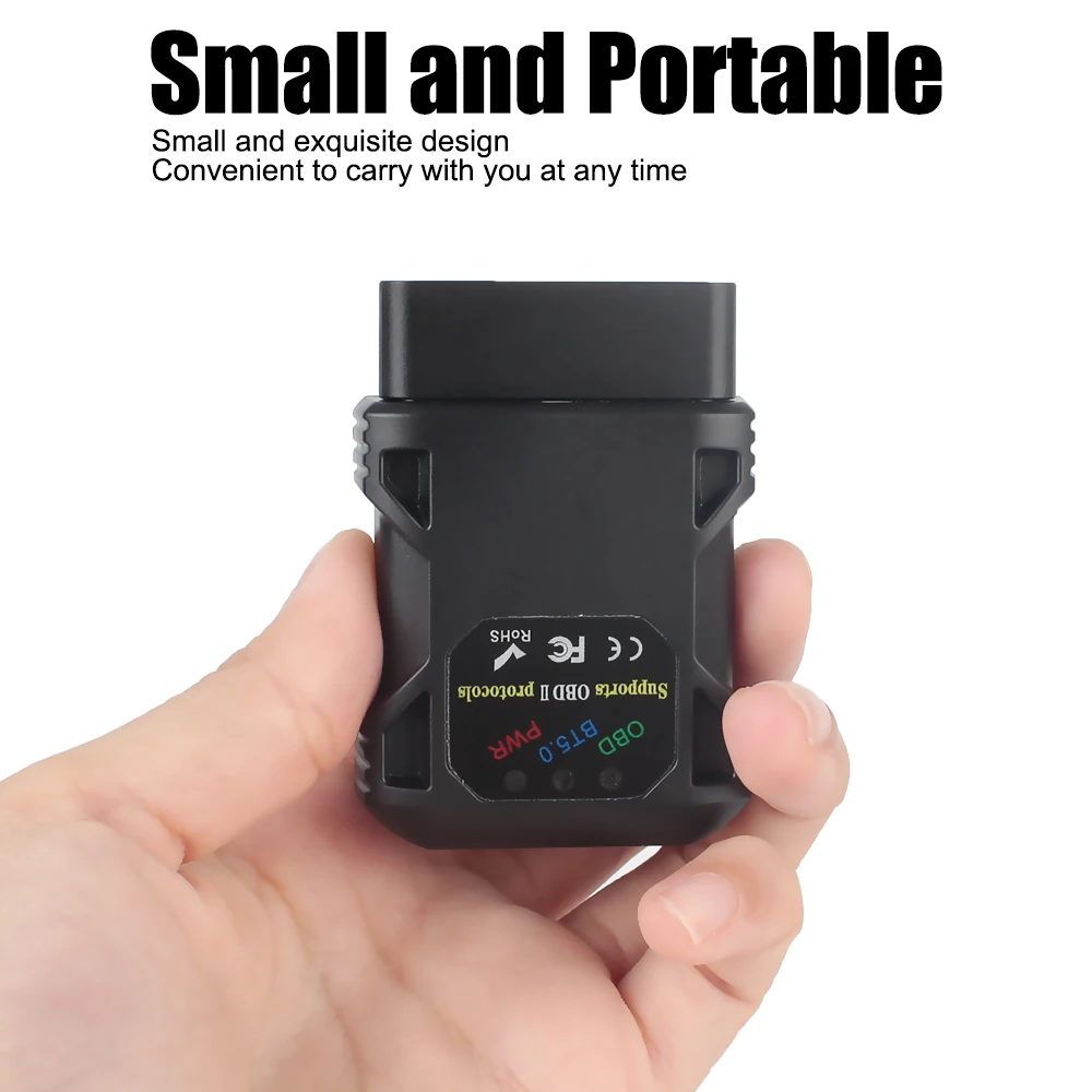 أداة قارئ رموز تشخيص السيارات ، OBD2 ، ماسح ELM327 ، V1.5 ، بلوتوث ، OBD II لنظام Android ، IOS ، Windows