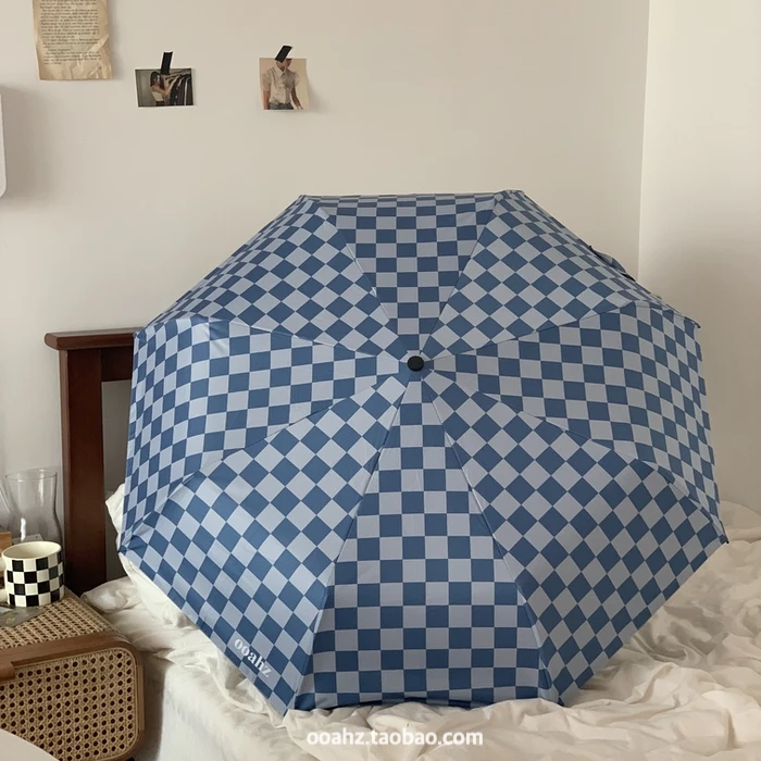 Umbrella Chessboard Grid Neutral Men Women Photograph Decoration Crafts Home Decor Practical Eco Friendly New Product