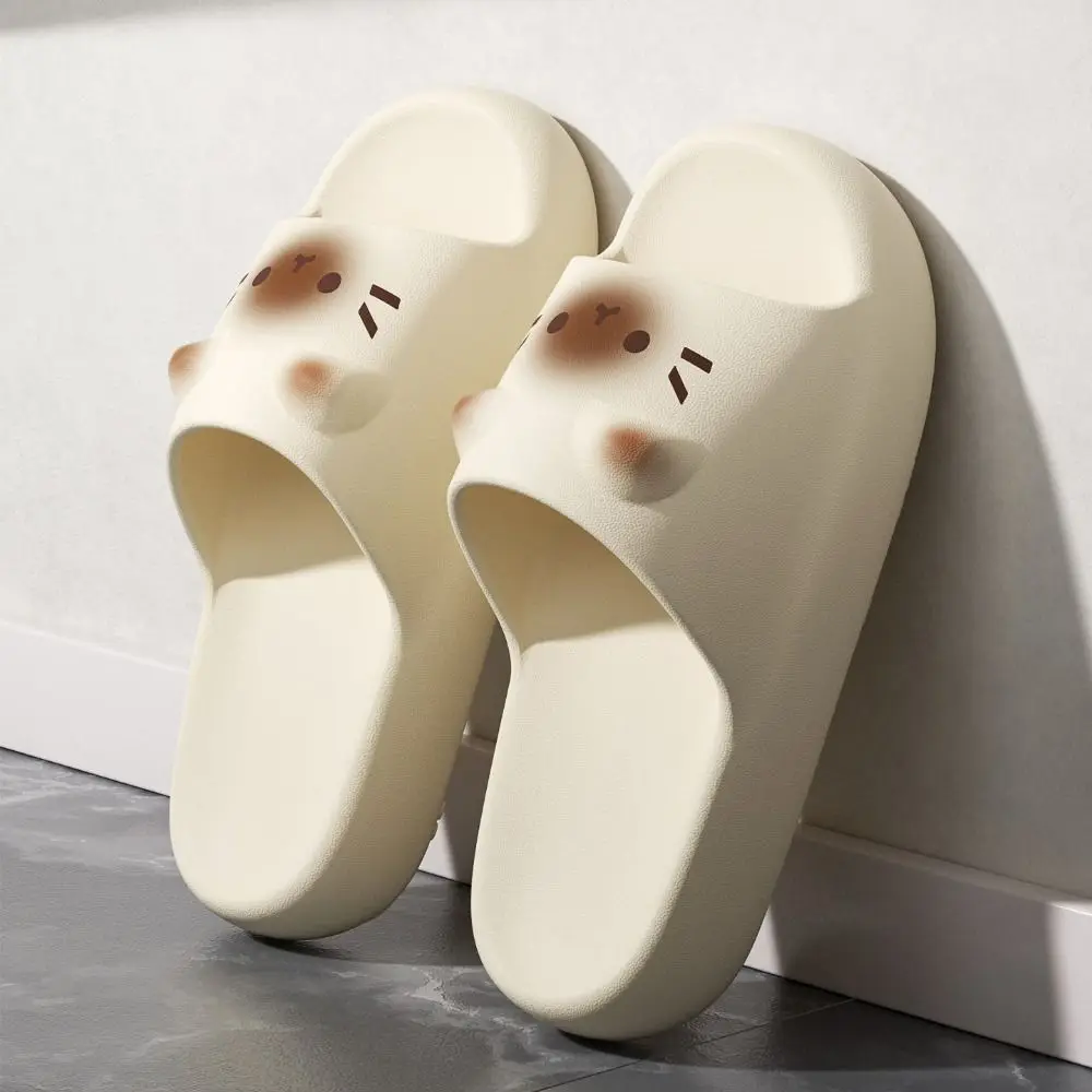 1 Paar süße EVA-Damen-Hausschuhe, weiche, schnell trocknende Luftpolster-Hausschuhe, leichte, flache Sandalen mit dickem Boden für drinnen und draußen – Detail 7