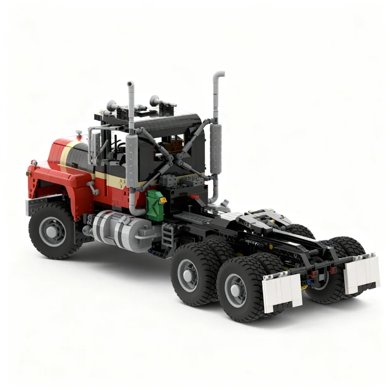 3204pcs MOC Heavy Truck Model R 6X6 1 13 Technical Vehicle Building Blocks Home Decor Desk Display Shelf Accent Gift For Adults