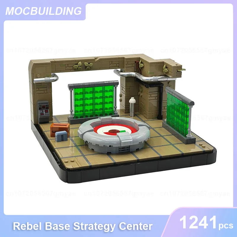 MOC 빌딩 블록 Yavin IV 반란군 기지 간이 회의실 디오라마 DIY 벽돌 조립 건축 모델 컬렉션 크리스마스 장난감 선물