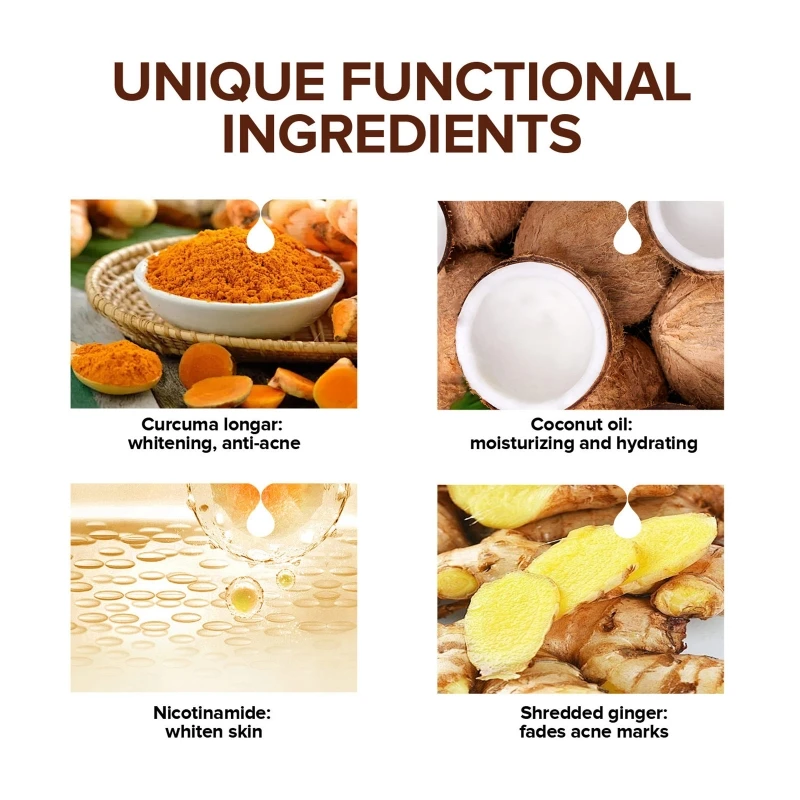 สบู่หน้าขมิ้น สบู่สิว และสบู่ล้างหน้าสบู่สำหรับผู้หญิงของขวัญผู้ชาย