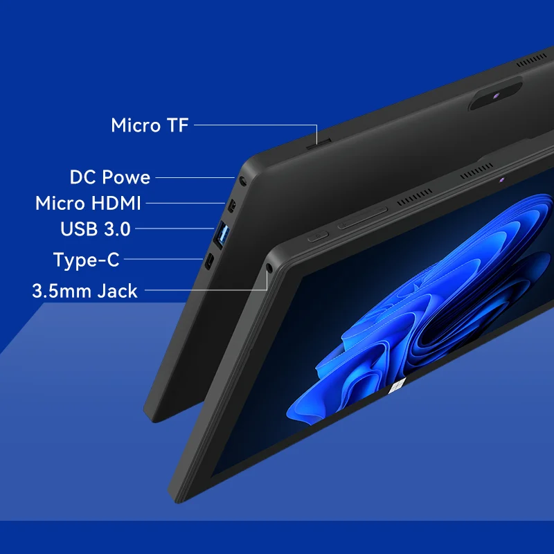 Планшет Adreamer Windows с клавиатурой, 10-дюймовый ПК Intel J4125, 8 ГБ, 128 ГБ, 4000 мАч, полнофункциональный дешевый планшет типа C, Windows 11