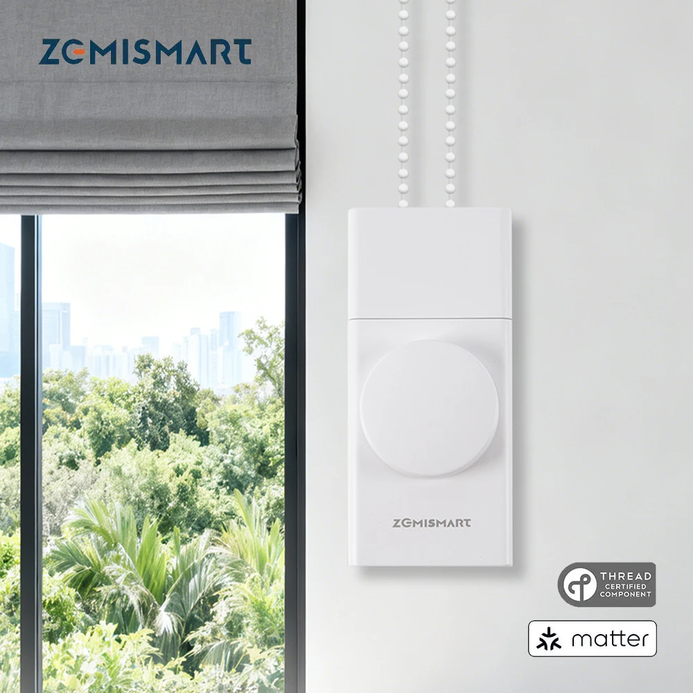

Zemismart Electric Honeycomb Shade Roller Blinds Driver Matter Thread Works with Alexa HomeKit Google Home Assistant SmartThings