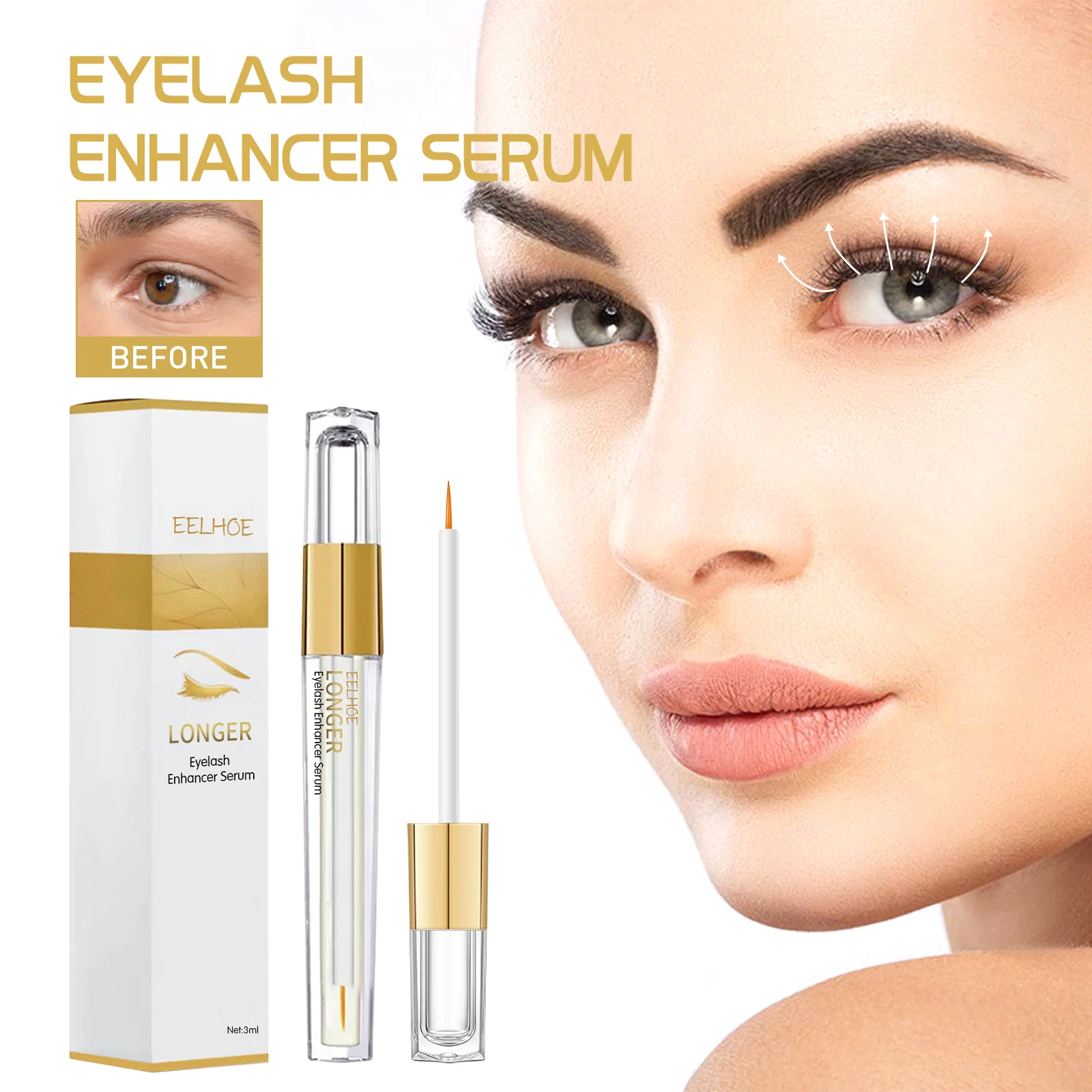 Snelle Wimper Booster Serum 5-Dagen Natuurlijke Wimper Enhancer Langer Voller Dikkere Wimpers Behandeling Nieuwe Producten Oogverzorging Make-up
