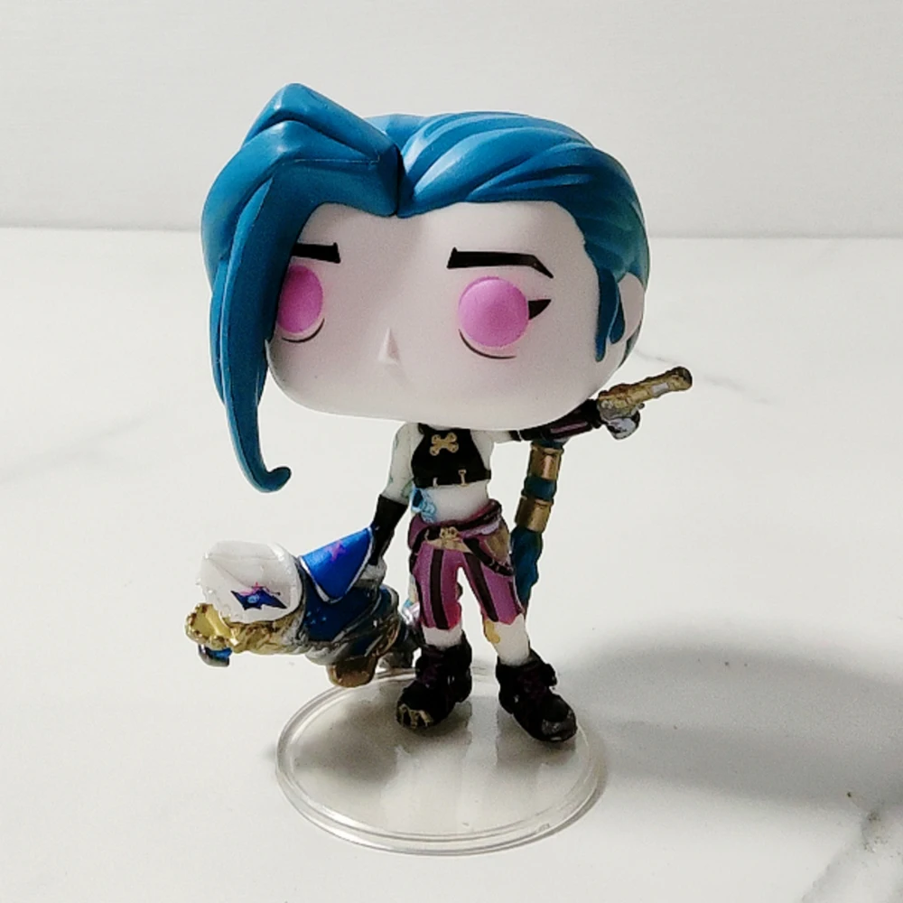 Juegos Arcane Leagues Jinx # 1602 Figuras de Acción Funko Pop de Legends, Juguetes Decorativos para Computadora, Muñecos, Regalos para Niños