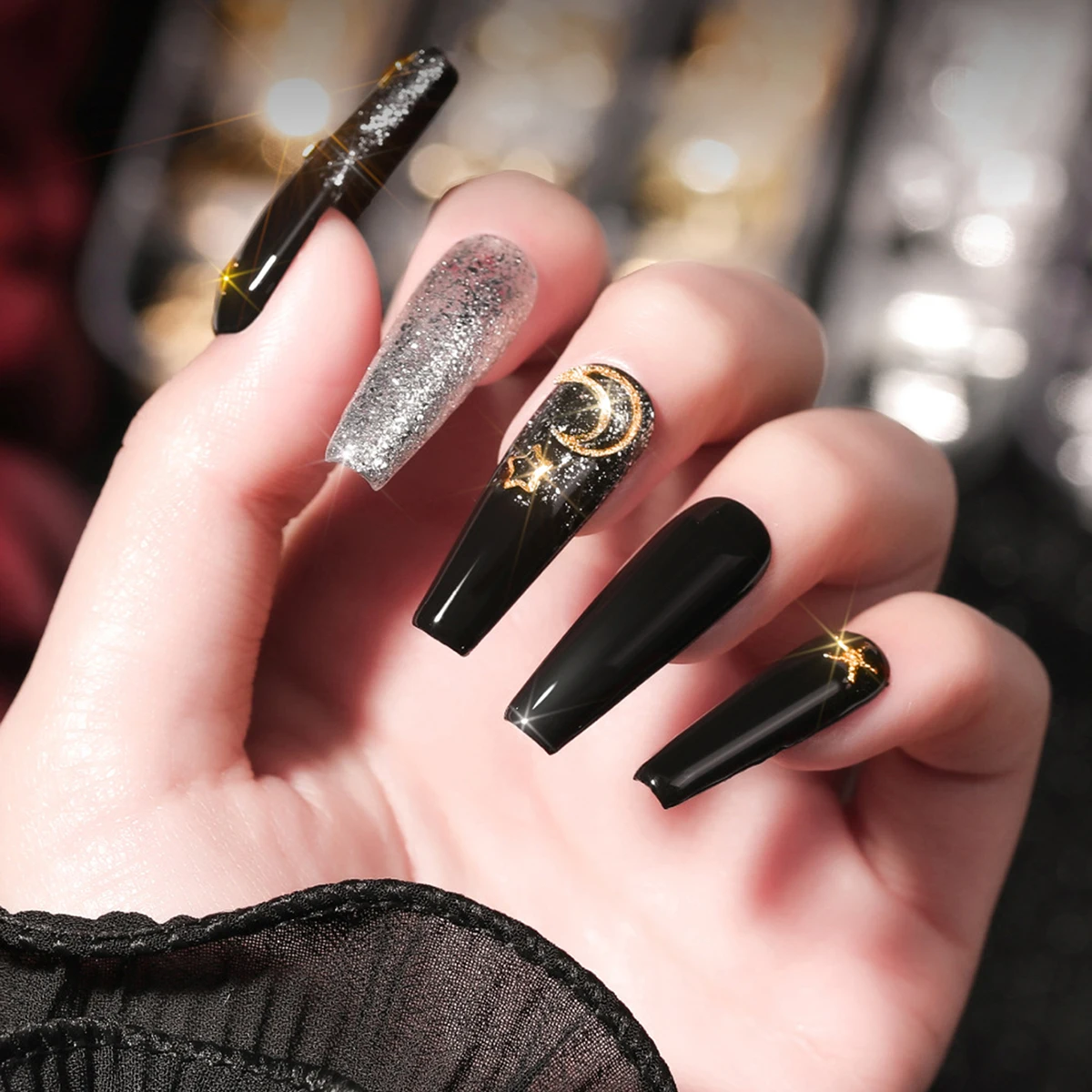 200 pz/scatola accessori per rivetti cavi a fondo piatto in stile giapponese ins, set di decorazioni per unghie fai da te in stile metallo y2k stile semplice