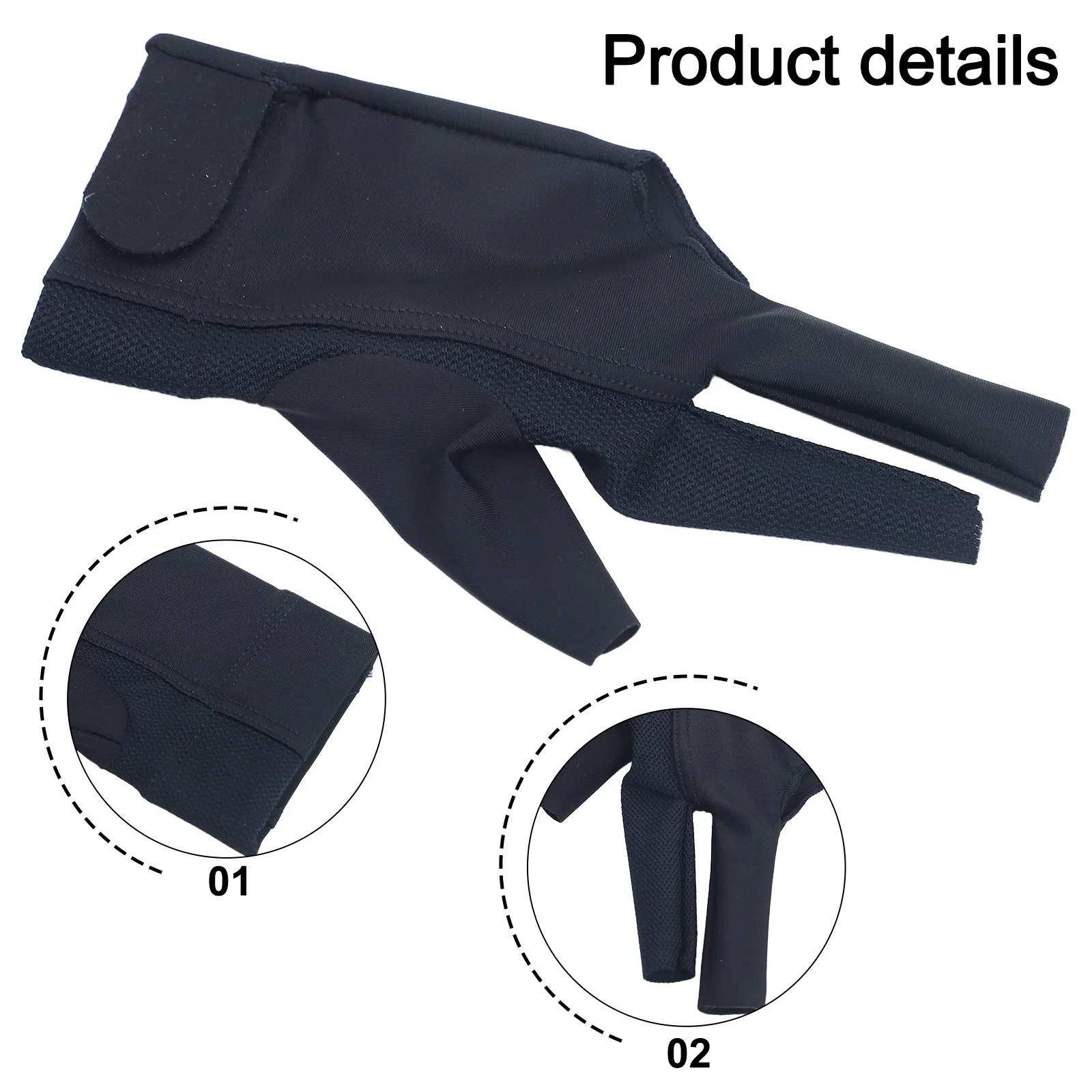 

Pool Gloves Billiards Gloves Breathable Mesh Palm Comfortable Fit Elastic And Soft Elastic Polyester Game Accessories