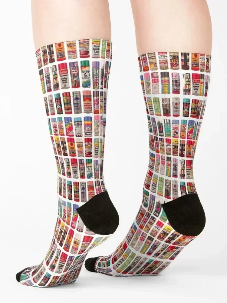 Vintage Spray Paint Socks gift winter thermal summer moving stockings Ladies Socks Men's