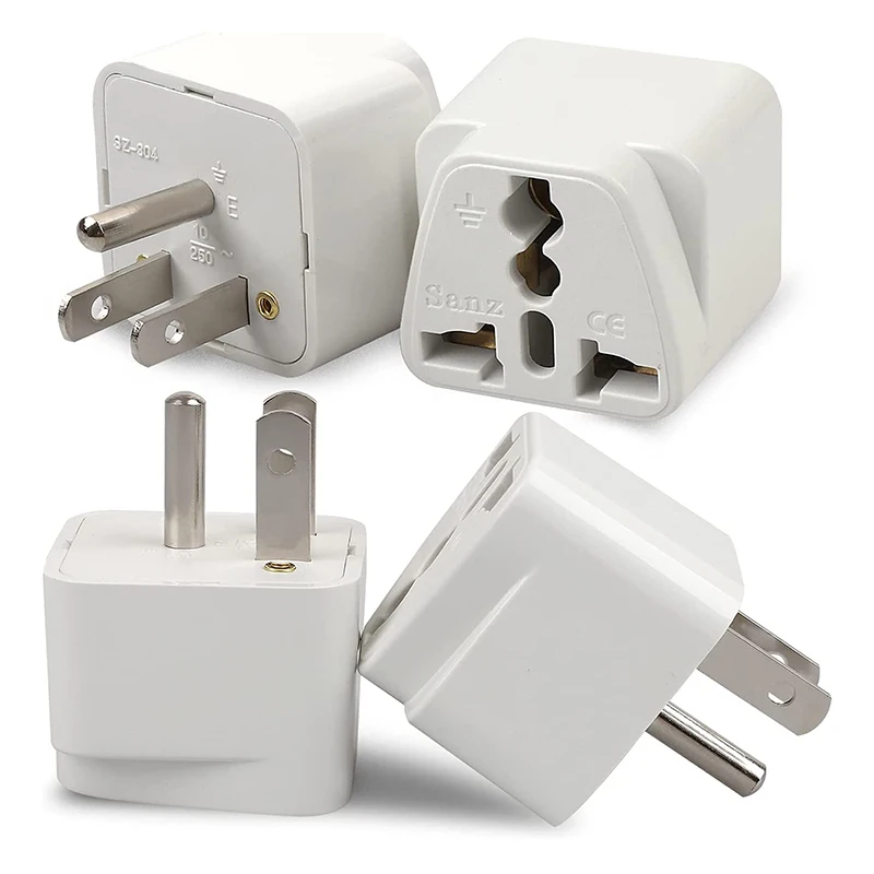 4 Pack Universal AU UK EU to US Plug Converter Australian Euro Travel Adapter Power Electric Socket Outlet