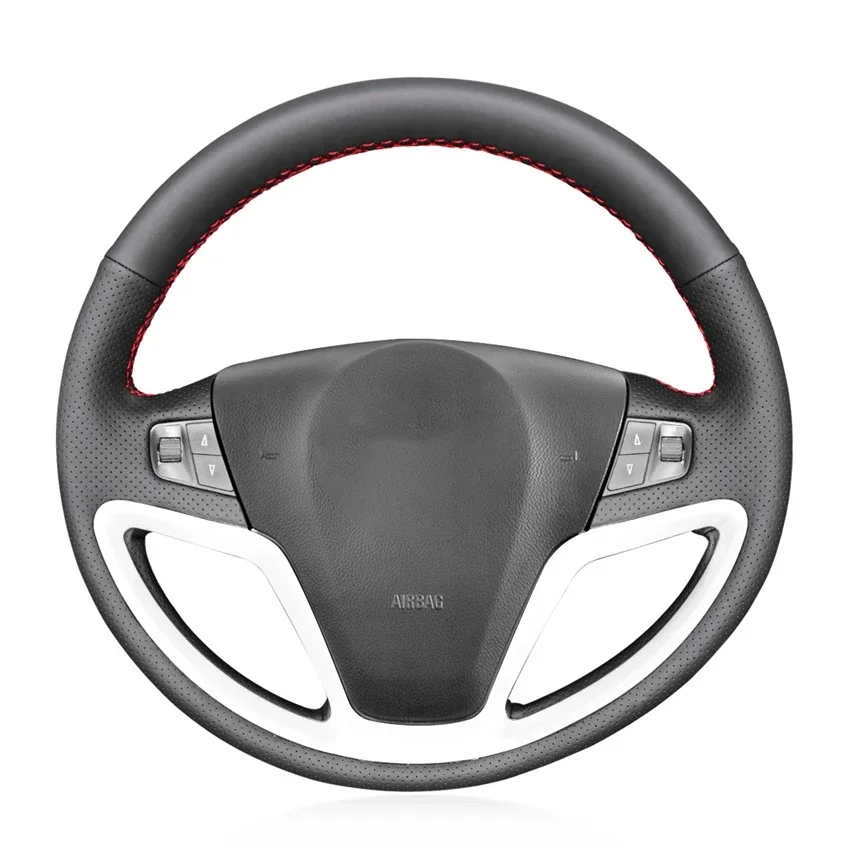 

Black Faux Leather Car Steering Wheel Cover for Opel Antara 2006-2018 Saturn Vue 2008-2010 Chevrolet Captiva Sport 2012-2015