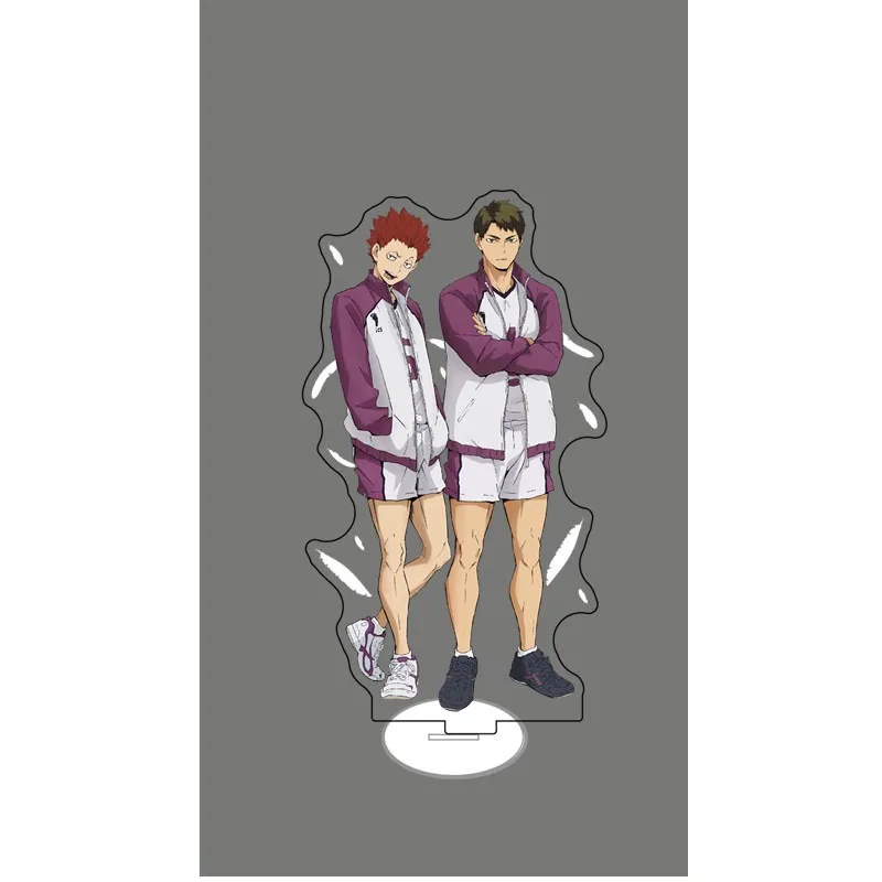 Haikyuu Anime 2D 15cm Acrylic Decorative Desk Items Cartoon Style Perfect Gift for Anime Fans Student Desk Accessories