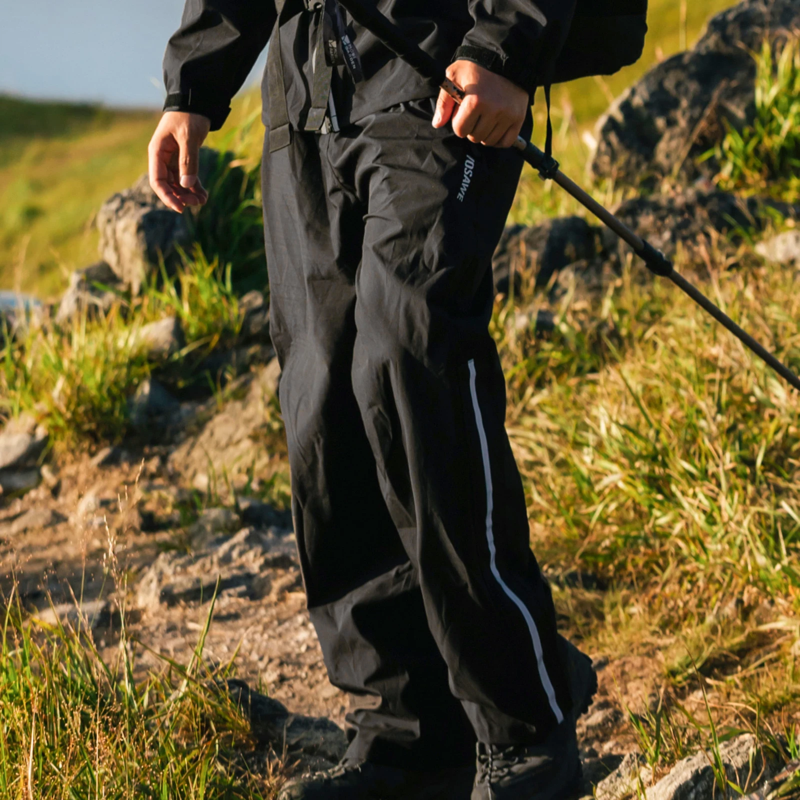 WOSAWE Radfahren Regenhose Outdoor Regenschutz Hosen Motorrad Klettern Camping Radfahren Sport Berg Regen Hosen Überschuhe – Detail 29