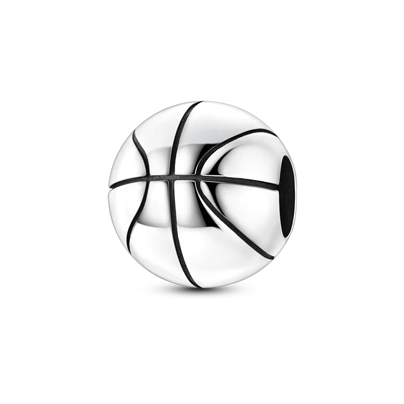 Charms Silver 925 Realistic Basketball Charms Beads Fit Bracelet DIY Jewelry Gift For Women