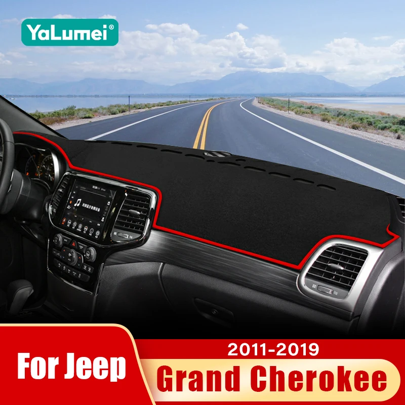 Für Jeep Grand Cherokee 2011 2012 2013 2014 2015 2016 2017 2018 2019 Auto Dashboard Sonnenschutz Abdeckung Nicht-slip matte Zubehör