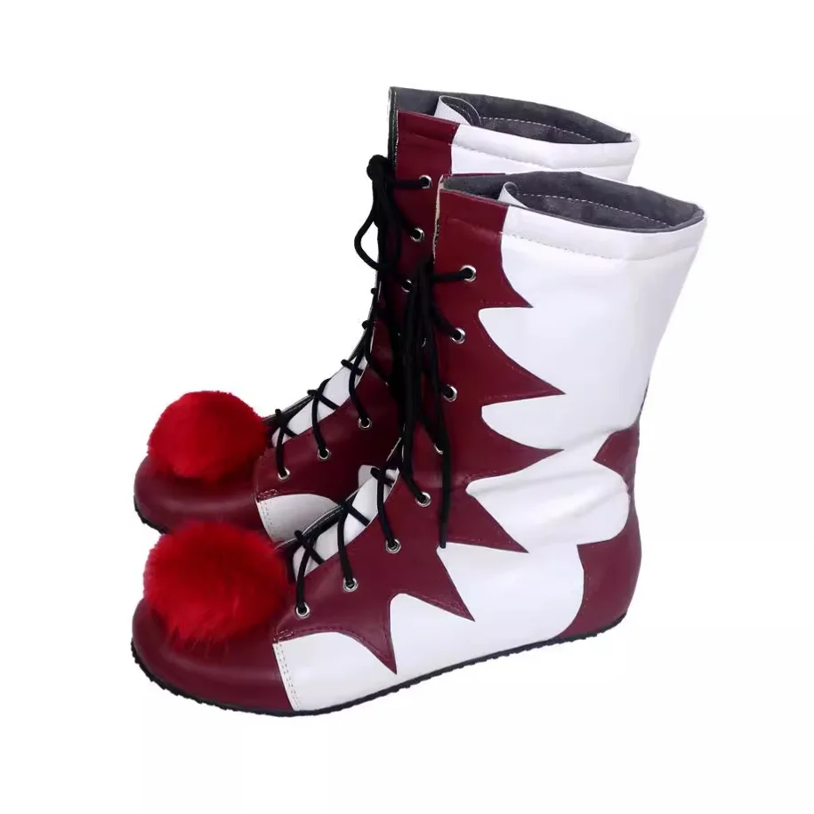 Costume de Clown d'halloween pour hommes et femmes, Costumes de Cosplay, bottes, chaussures, spectacle de carnaval, accessoires de Costume de Clown d'horreur