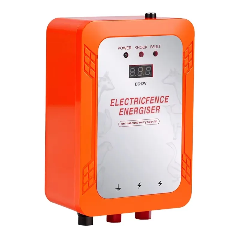 Electric Fence Energizer High Voltage Pulse Controller Device Livestock Farm Cattle Sheep Horse Animals Farm Fencing Tools