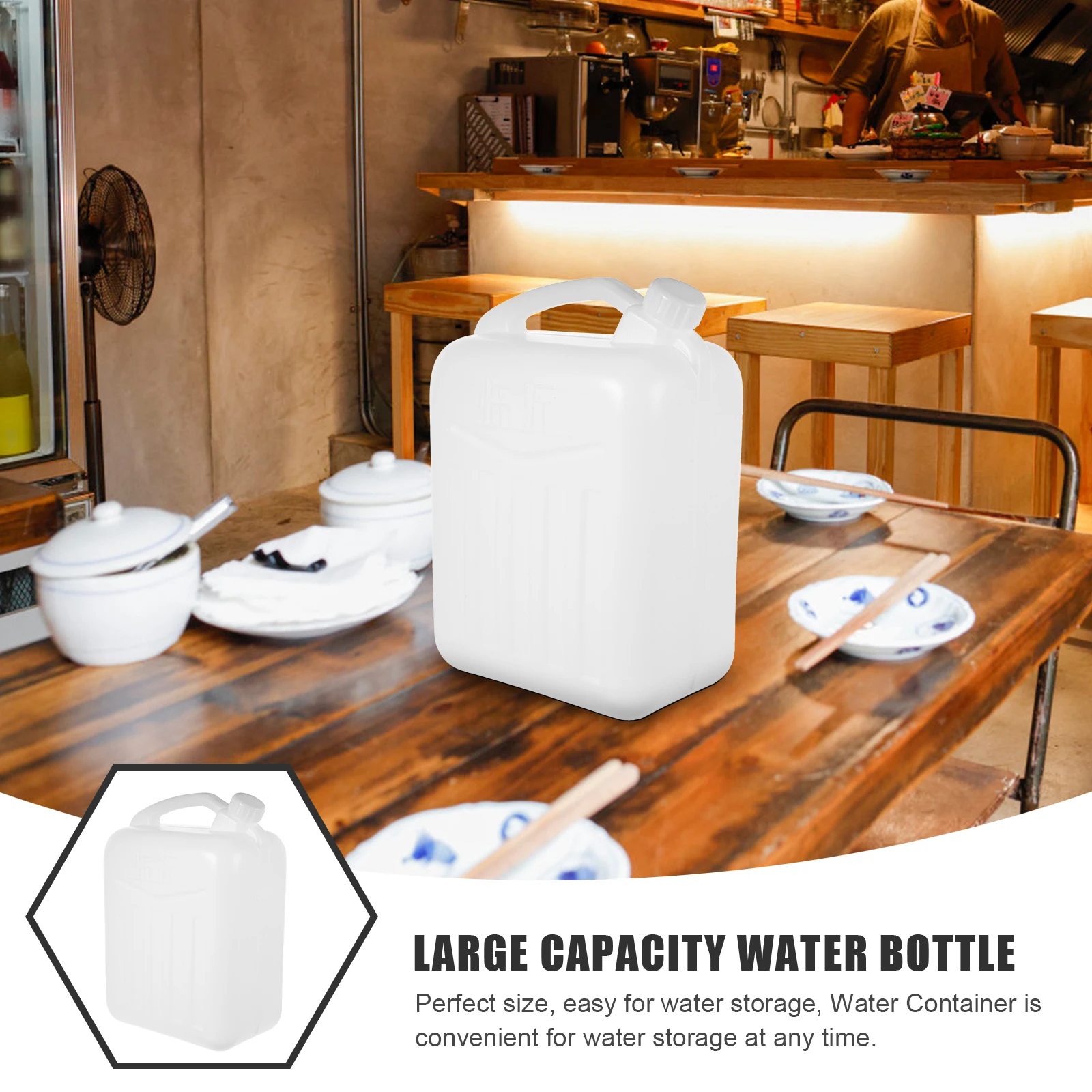 

10L Water Container With Handle Tank Camping Container Heavy Duty Plastic Bucket Jug Outdoor Large Capacity Water Bag