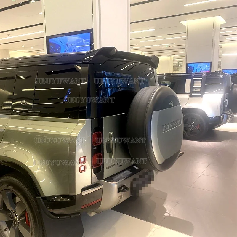 UBUYUWANT ABS Black Rear Spoiler Wing Flap For Land Rover Defender 2020 2021+ Rear Trunk Spoiler Wing Durable