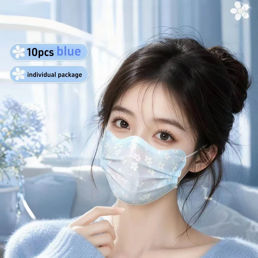 Butterfly Mesh Sunscreen Mask Sakura Thin Breathable Beauty Adult Disposable Individual Packed