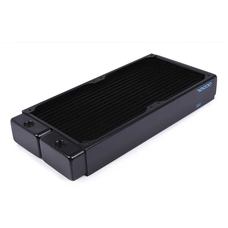 Alphacool NexXxoS HPE-45 Full Copper 280mm Radiator,314.5x144x45MM,Using For Computer Liquid Loop Build Water Cooling System